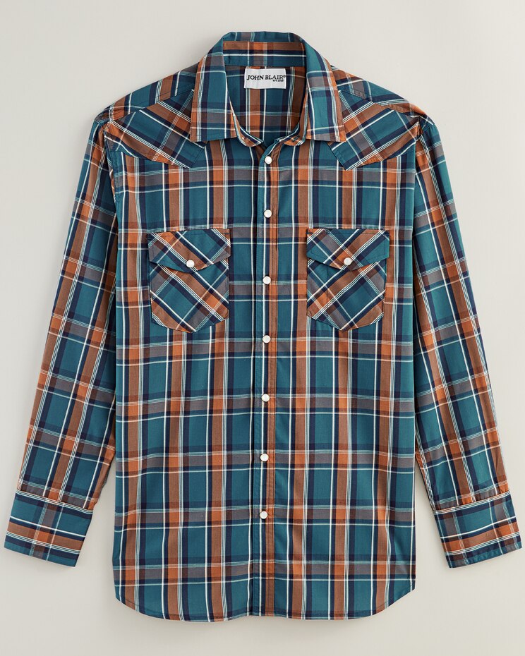 John Blair Long-Sleeve Snap-Front Shirt image number 1
