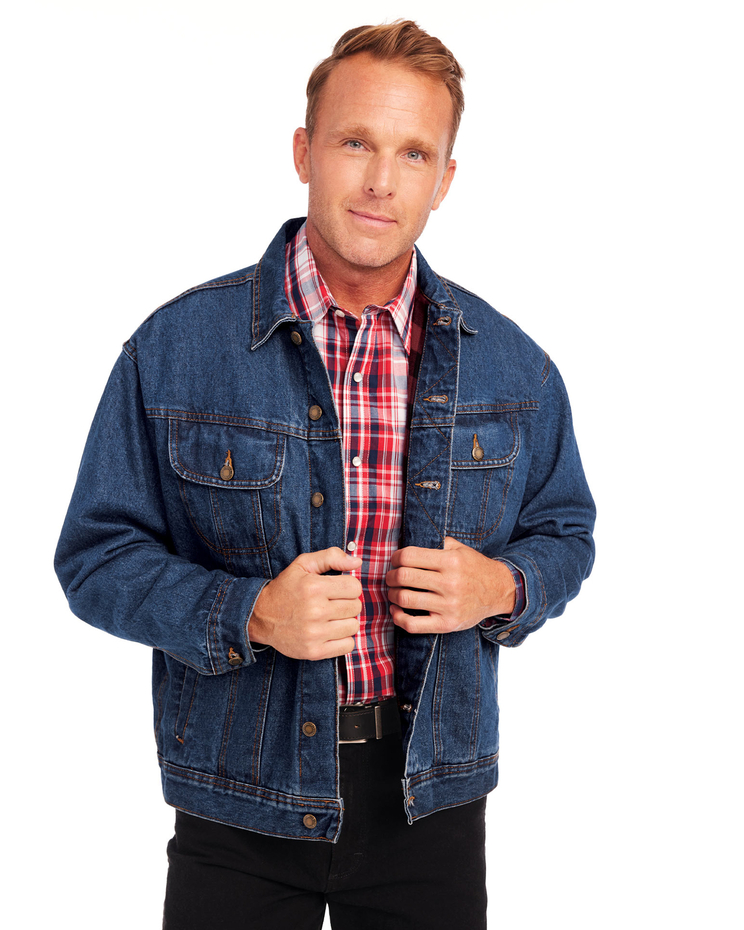 Wrangler Flannel-Lined Denim Jacket image number 1