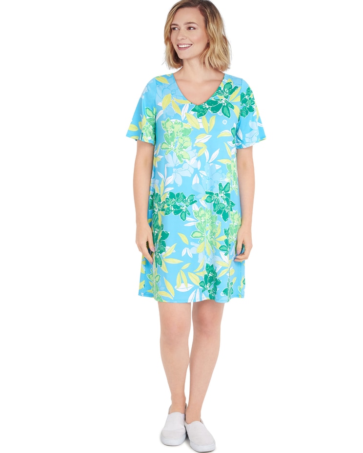 Ruby Rd® Hawaiian Floral Print Dress image number 1