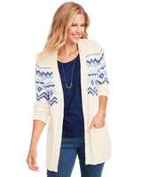 Fair Isle Cardigan Sweater thumbnail number 1