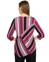 Alfred Dunner® Theater District Striped Knit Top thumbnail number 3