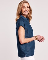 DenimLite Dolman Top thumbnail number 2