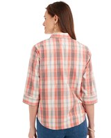 Fiesta Three-Quarter Sleeve Perfectly Plaid Shirt thumbnail number 2