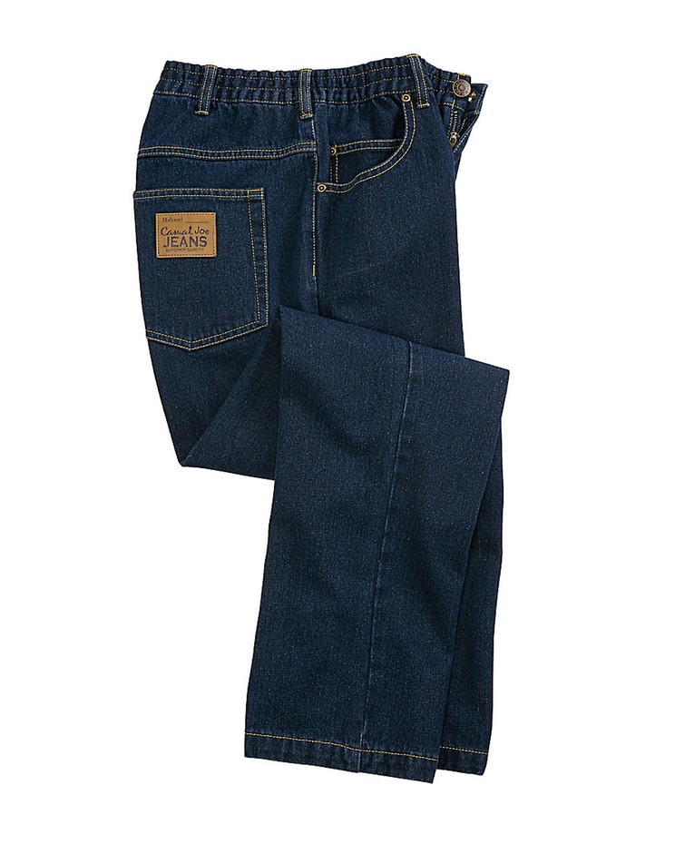 Haband Men’s Casual Joe® Stretch Waist Jeans image number 1