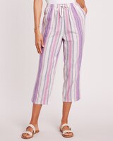 Linen Blend Crop Capris thumbnail number 1