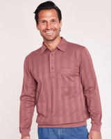 Blair Long-Sleeve Tone-On-Tone Polo thumbnail number 1