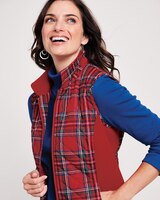 Diamond Quilted Zip-Front Vest thumbnail number 4