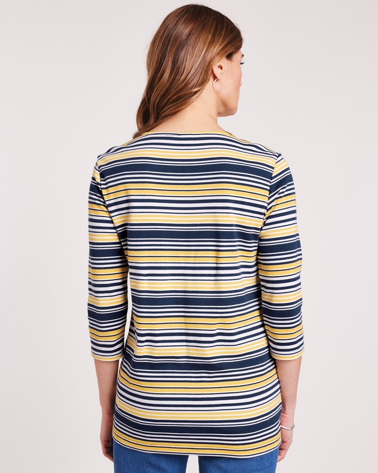 Essential Knit Button-Trim Top image number 2