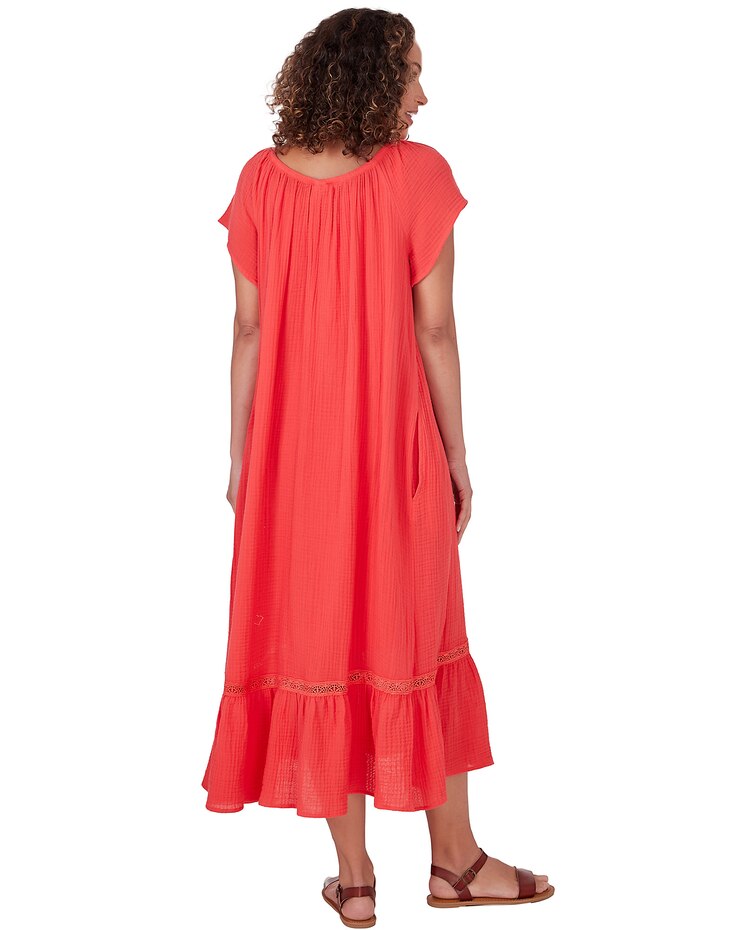 Ruby Rd® Tropical Splash Gauze High Low Dress image number 2