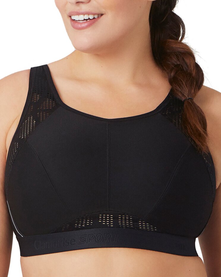 Glamorise No-Sweat Mesh Sports Bra Wirefree image number 1