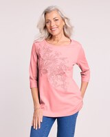Essential Knit Embroidered Tunic thumbnail number 1