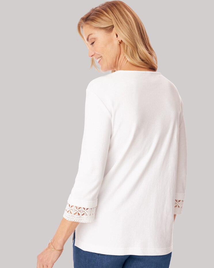 Lace Trim Pullover image number 2