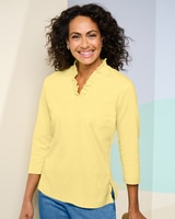 Ruffle Neck Tee thumbnail number 1