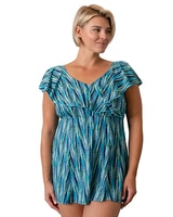 Fit 4 U Lexi Sleeved Surplice Empire Dress thumbnail number 1