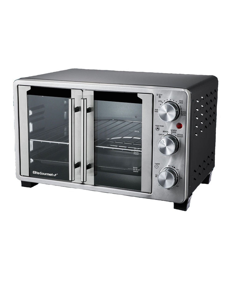 Elite - Double French Door 25-Liter Countertop Toaster Oven image number 1