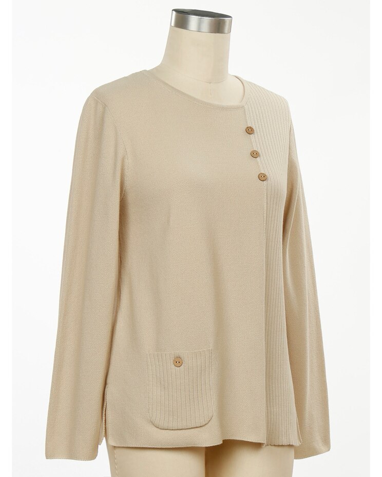 Southern Lady Home Weekend Long Sleeve Sweater image number 1