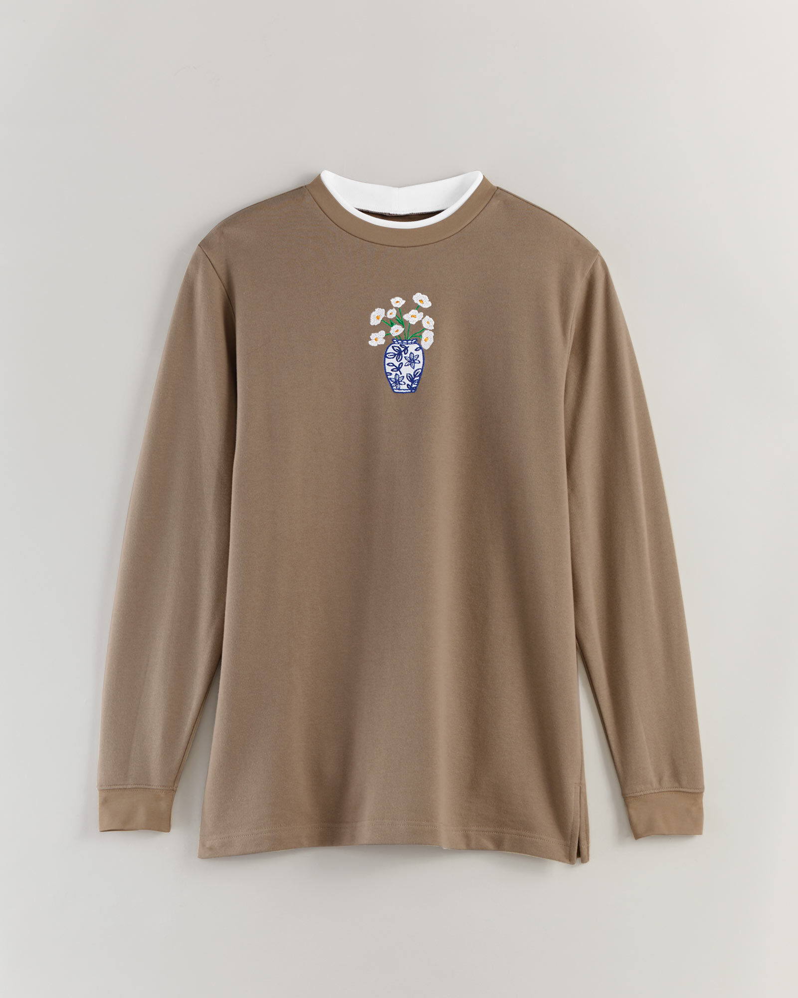 Better-Than-Basic Embroidered Tunic Sweatshirt