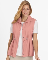 Crinkle Cotton Cargo Vest thumbnail number 2