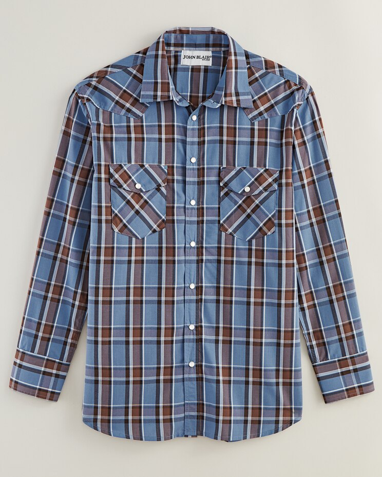 John Blair Long-Sleeve Snap-Front Shirt image number 1