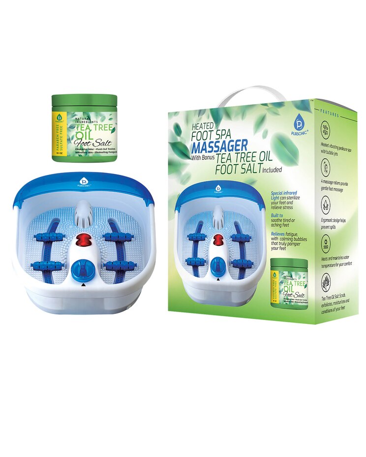 Heated Foot Bath Spa/Massager w/ Foot Salts Included image number 2