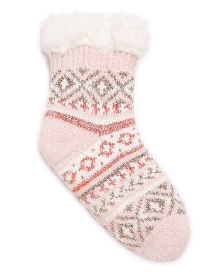 MUK LUKS Chenille Eyelash Mix Cabin Socks image number 1