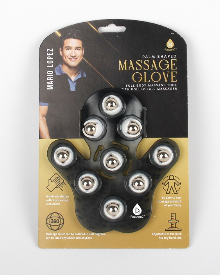 Mario Lopez Palm Shaped Roller Massage Glove image number 1