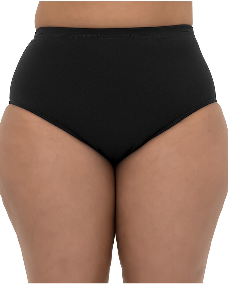 Fit 4 Ur Tummy Solid Swim Brief image number 1