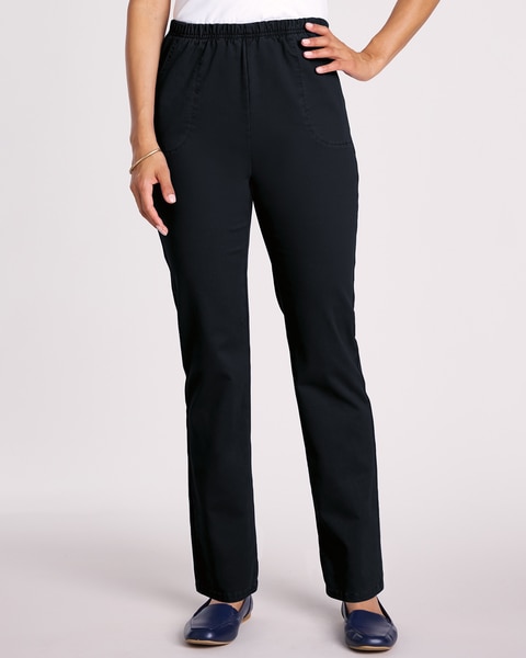 Super-Soft Pull-On Twill Pants