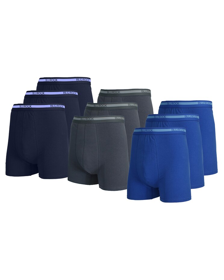 9-Pack Men's Stretch Cotton Boxer Briefs image number 1