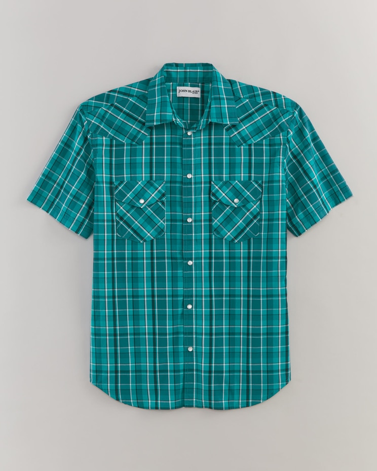 John Blair Short-Sleeve Snap-Front Shirt image number 1