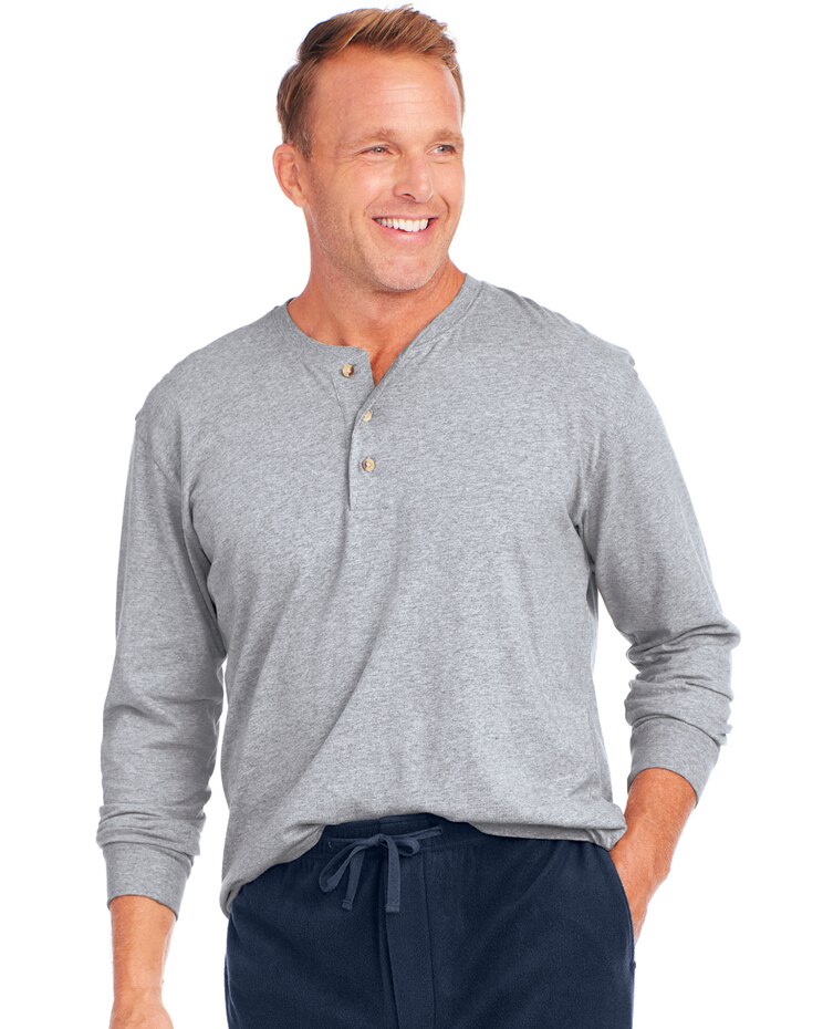 John Blair Everyday Jersey Knit Long-Sleeve Henley image number 1