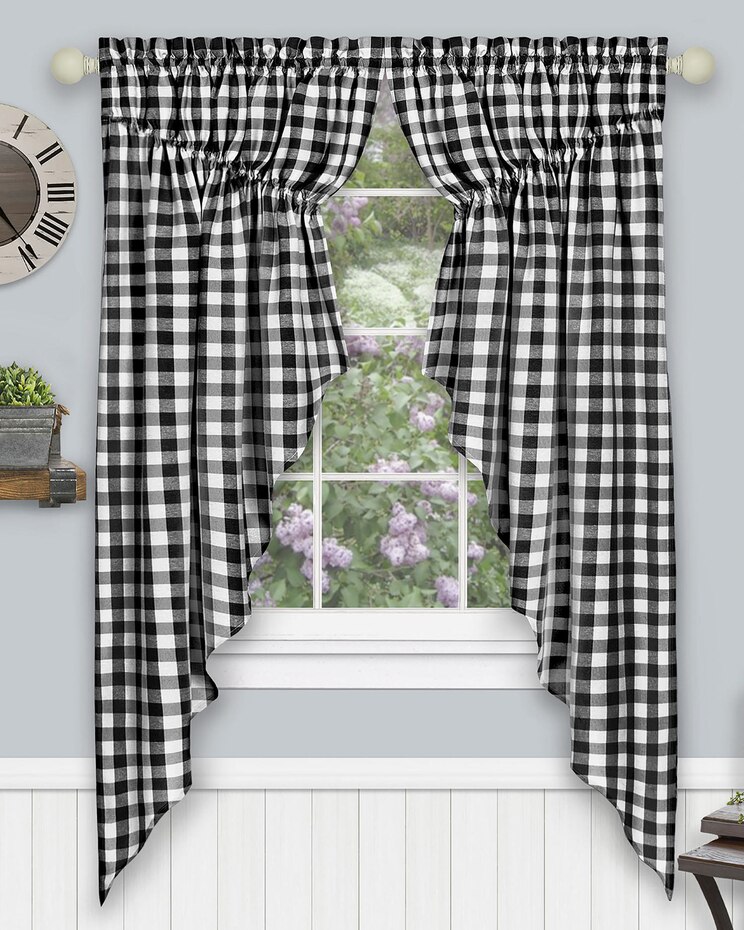 Buffalo Check Window Curtain Valance image number 1