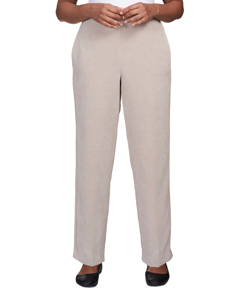 Alfred Dunner® St.Moritz Corduroy Regular Fit Short Length Pant image number 1