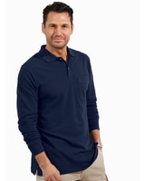 John Blair Long-Sleeve Piqué Polo thumbnail number 1