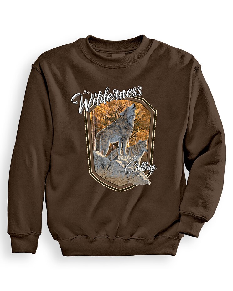 Signature Graphic Sweatshirt - Wilderness Calling image number 1