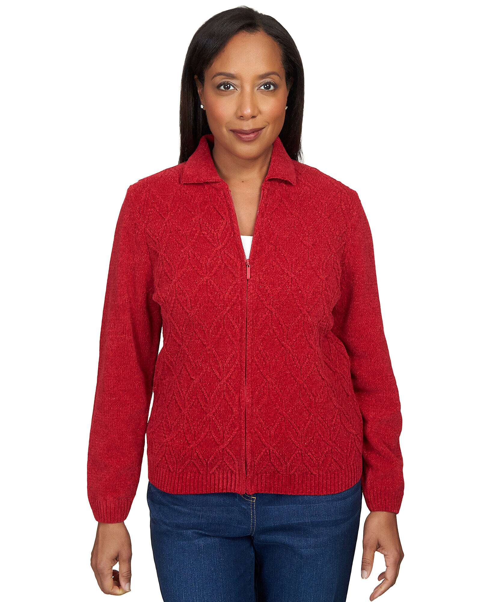 Alfred dunner zip up sweaters 2025