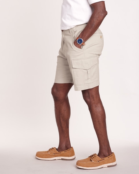 JohnBlairFlex Relaxed-Fit Full-Elastic Cargo Shorts