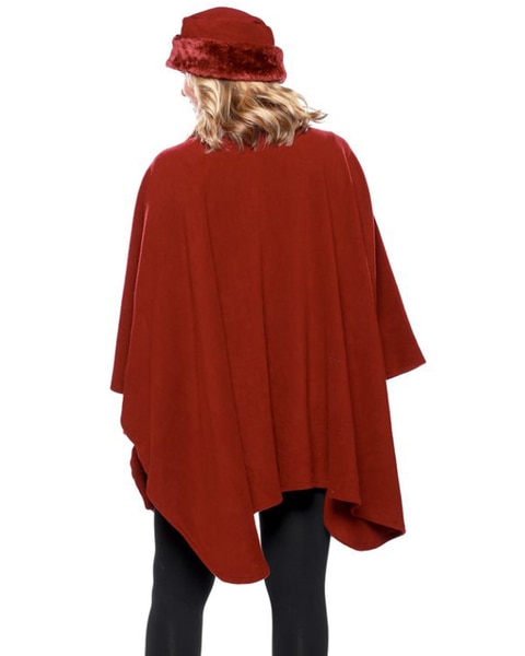 Faux Fur Fleece Wrap,Glove & Hat Set