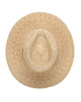 Seashore- Womens Buri Straw Stiff Brim Fedora thumbnail number 4