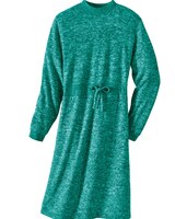 Haband Women’s Hacci Sweater Knit Mockneck Dress thumbnail number 3