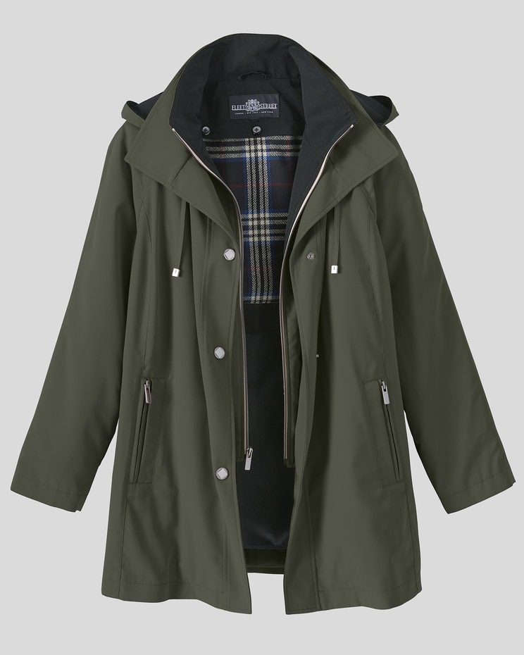 Fleet Street® Short Three-Season Raincoat image number 5