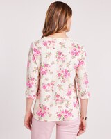 Lace Trim Pointelle Top thumbnail number 3