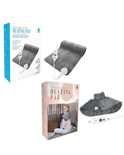 Pursonic Total Comfort Package: Neck & Shoulder Warmer + Electric Heat Pad