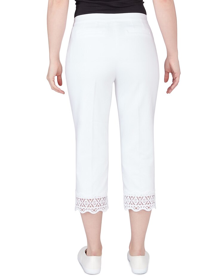 Ruby Rd® Pattern Play Lace Hem Capri image number 3