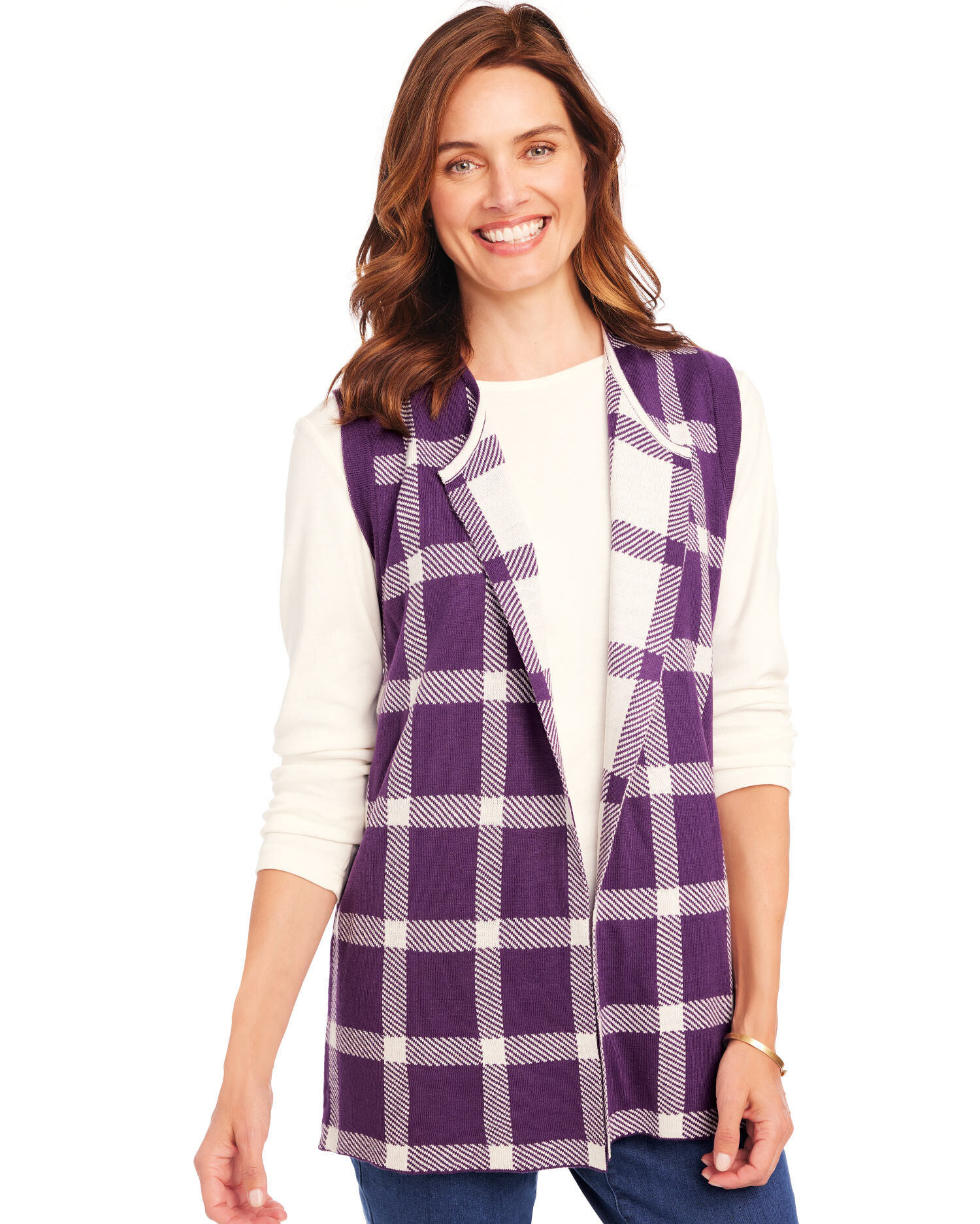 Plaid Sweater Vest