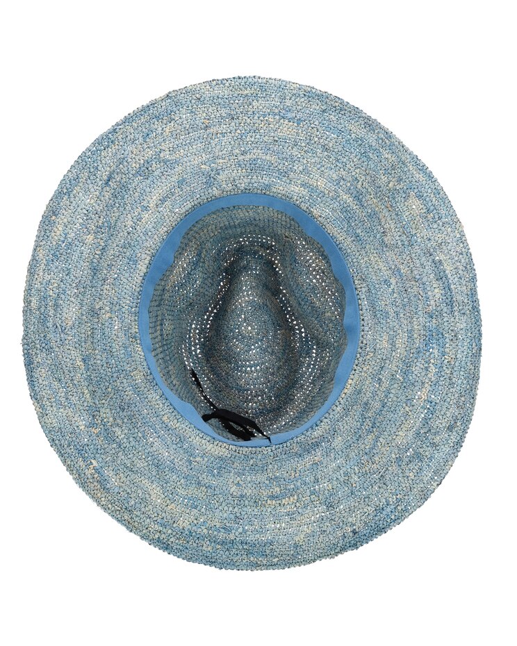Marina - Crochet Raffia Fedora With Twisted Cording Hat image number 2