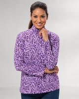 Prima™ Cotton Stencil Floral Turtleneck thumbnail number 1