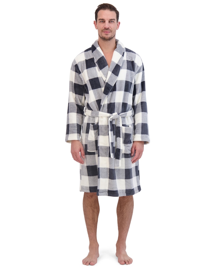 Hanes Novelty Cozy Fleece Robe image number 1