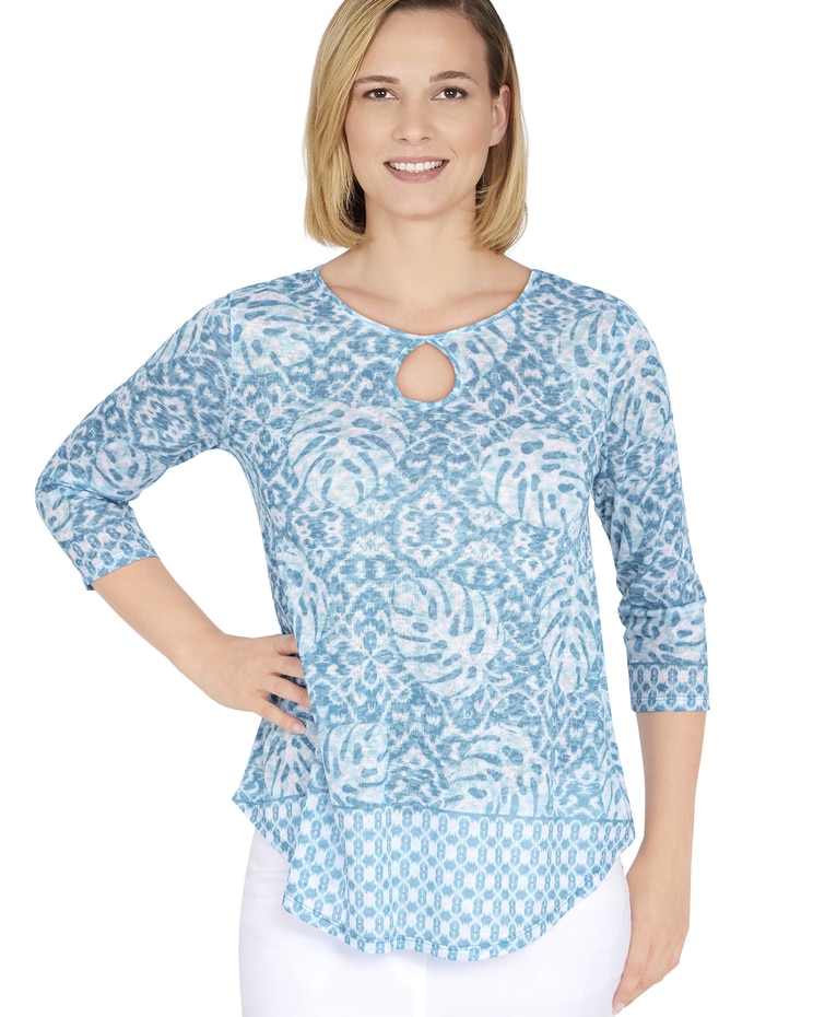 Ruby Rd® Must Have 2 Polynesian Print Top image number 1