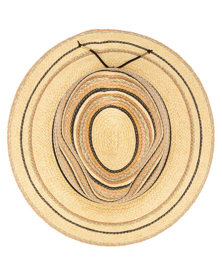Paradise - Paperbraid Multi Striped Fedora image number 4